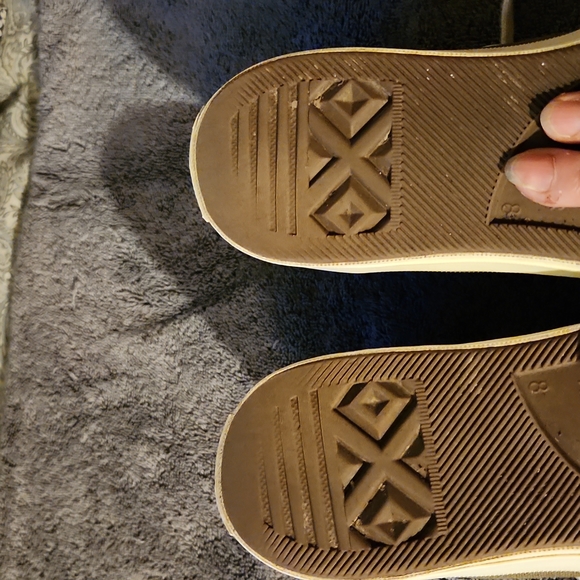 COMME DES GARCONS HIGH TOP UNISEX CONVERSE TENNIS SHOES - Picture 9 of 11